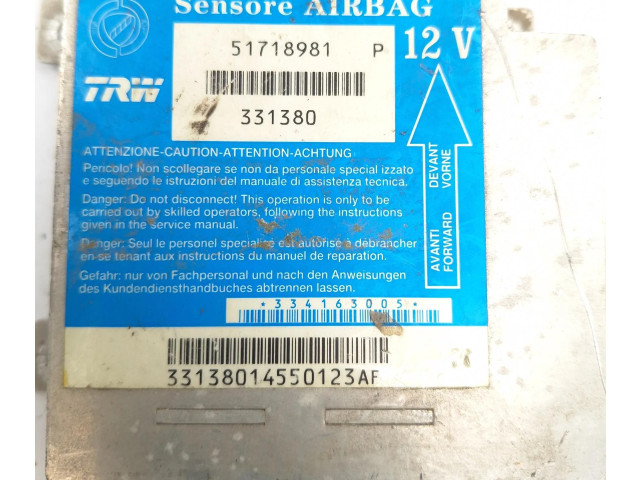 Блок подушек безопасности 51718981, 331380 Fiat Albea