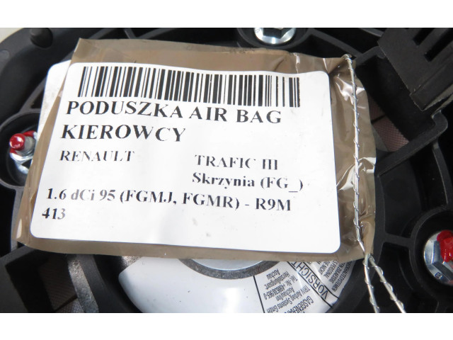 Подушка безопасности водителя 985704073R, 985704073R   Renault Trafic III (X82)