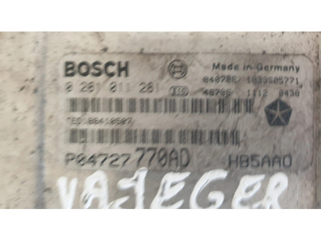 Блок управления двигателя 0281011281 Chrysler Voyager
