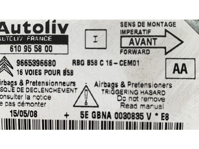 Блок подушек безопасности 9665396680, 610955800 Citroen C4 I Picasso