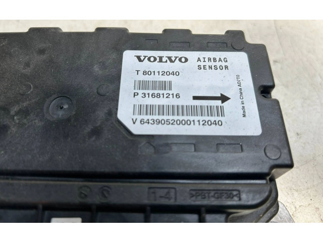 Блок управления надувных подушек 31681216, 80112040   Volvo XC60