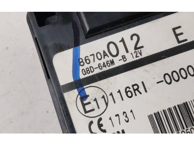 Блок управления двигателя 8670A012   Citroen C-Crosser