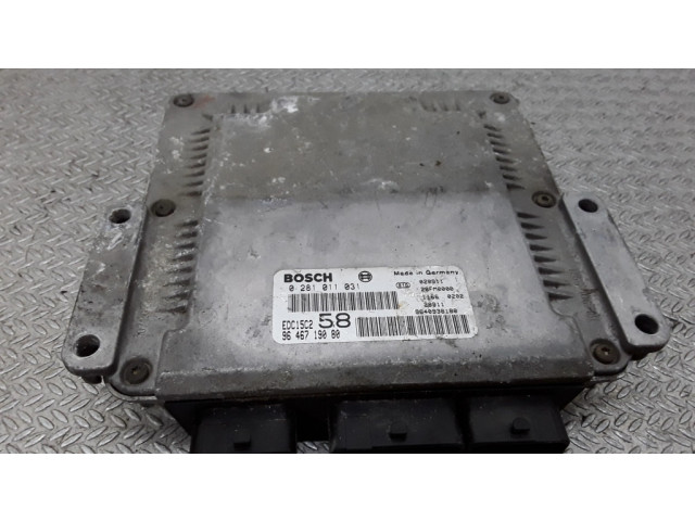 Блок управления двигателя 0281011031, 9646719080 Fiat Ulysse