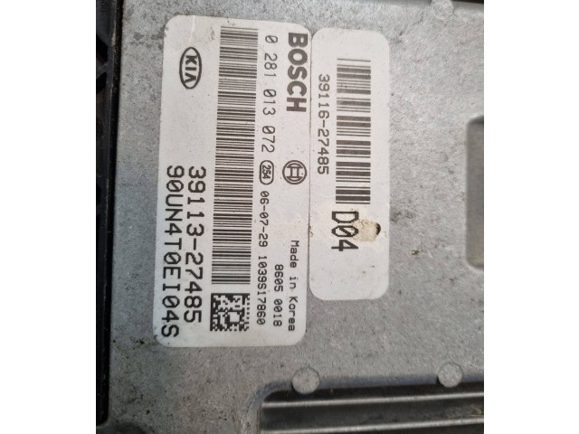 Блок управления двигателя 3911627485, 3911327485   KIA Carens II