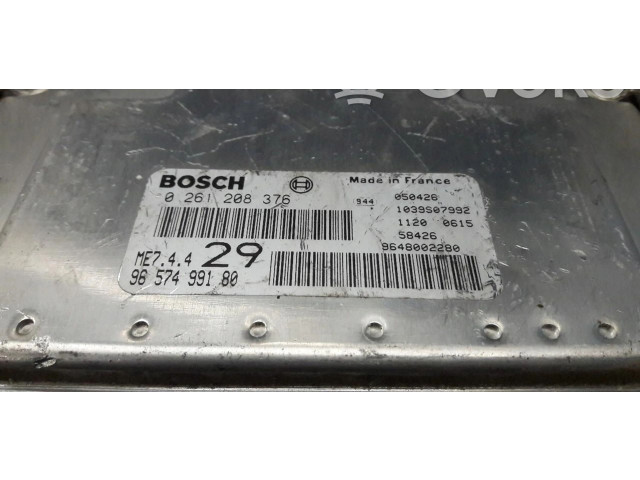 Блок управления двигателем Блок управления 0261208376   Citroen C2