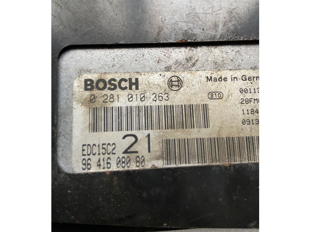 Řídící jednotka 9641608080, EDC15C2   Peugeot 406 2000