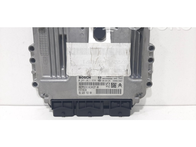 Блок управления двигателя 0281011634, 9662872280   Peugeot 307