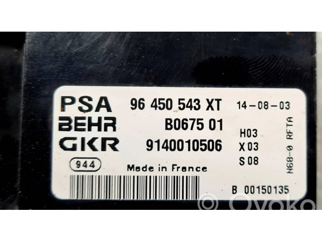 Блок управления климат-контролем 96450543XT, 9140010506 Citroen Xsara Picasso