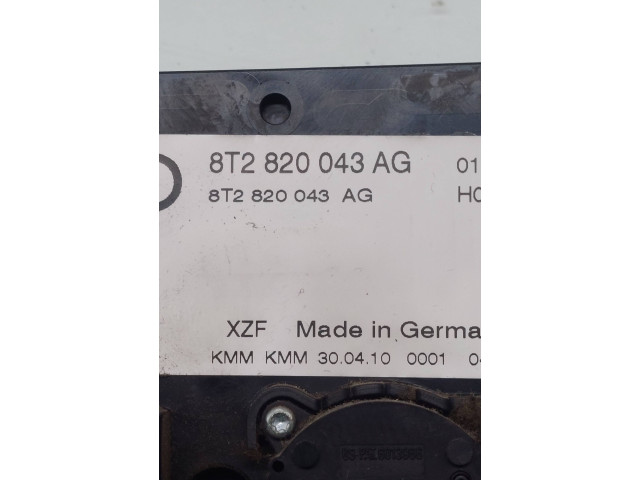 Блок управления климат-контролем 8T2820043AG, 3004100001   Audi A5 Sportback 8TA