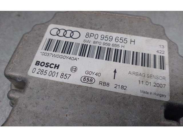 Блок подушек безопасности 8P0959655H, 0285001857BOSCH   Audi A3 S3 8P