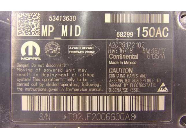 Блок подушек безопасности 68299150AC Jeep Compass