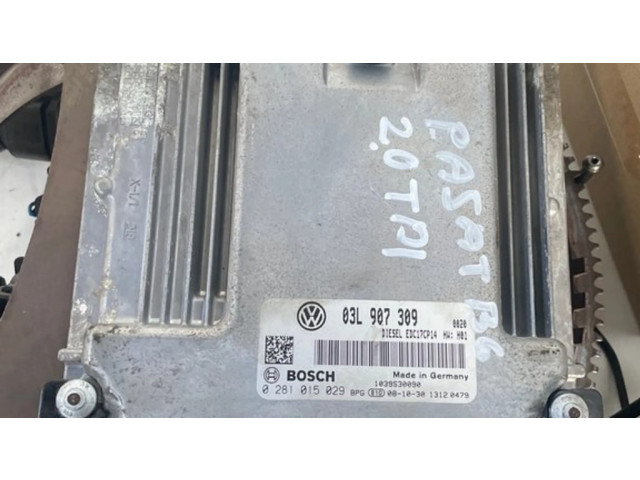 Блок управления двигателя 03L907309, 0281015029   Volkswagen PASSAT