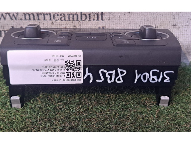 Блок управления климат-контролем 8U0820043B, 8U0820043B Audi Q3 8U
