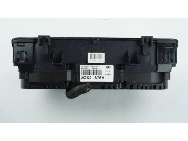 Панель приборов 2K0920876A, A2C81396500 Volkswagen Caddy