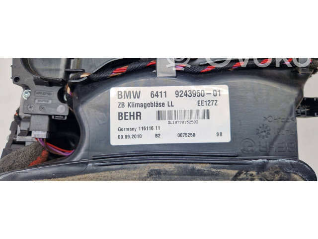 Pojistková skříňka Вентилятор печки 9243950, 0075250 BMW 5 F10 F11 2010