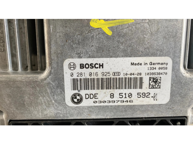 Řídící jednotka 0281016925, 8510592 BMW X1 E84 2011