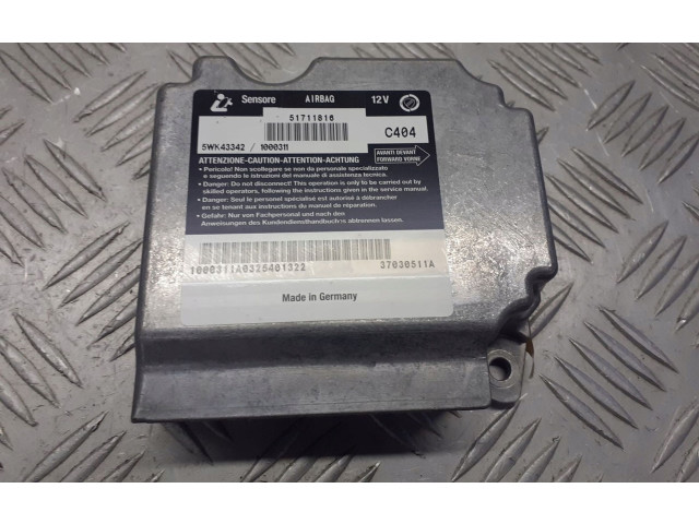 Блок подушек безопасности 51711816   Fiat Stilo