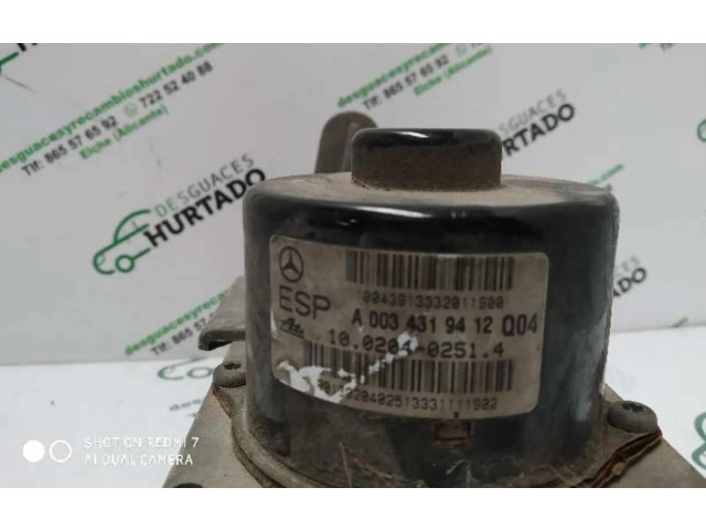 Jednotka ABS A0034319412Q04 Mercedes-Benz C W203