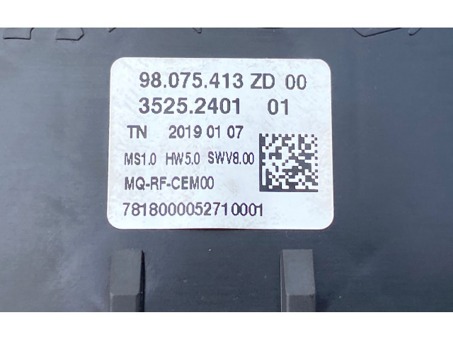 Блок управления климат-контролем 98075413ZD, 35252401   Peugeot Partner III