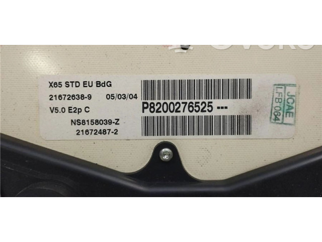 Панель приборов 8200276525, 0090059   Renault Clio II       