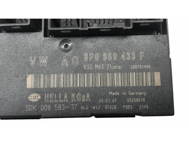 Блок комфорта 8P0959433F, 05950610   Audi A3 S3 A3 Sportback 8P   