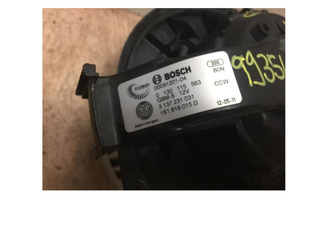 Вентилятор печки 1S1819015D, 1S1819015D Skoda Citigo