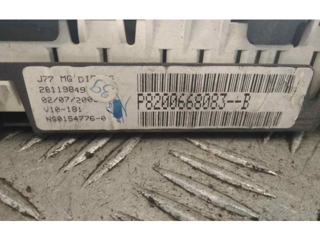 Přístrojová deska Renault Grand Modus P8200668083