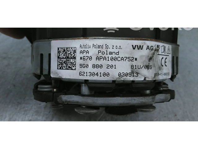 Подушка безопасности водителя 5G0880201, 5G0880201A Volkswagen Golf VII