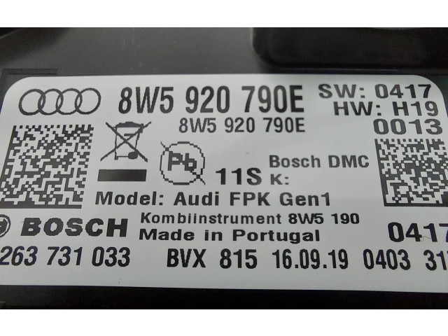 Панель приборов 8w5920790e Audi Q5 SQ5