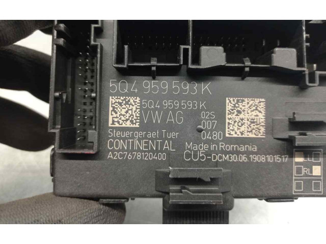 Блок комфорта 5Q4959593K, A2C7678120400 Skoda Octavia Mk3 (5E)