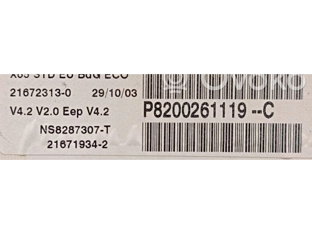 Спидометр (приборный щиток) 98200261119 Renault Clio II