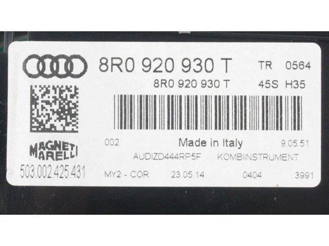 Панель приборов 8R0920930T Audi Q5 SQ5