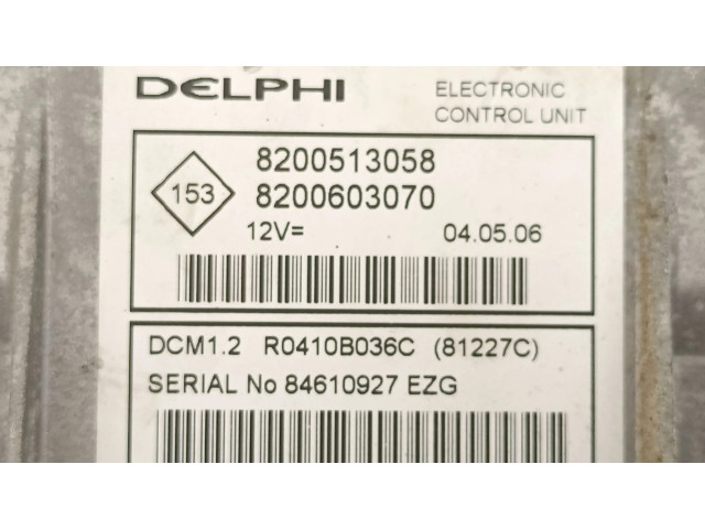 Блок управления 8200513058, R0410B036C Dacia Logan Pick-Up
