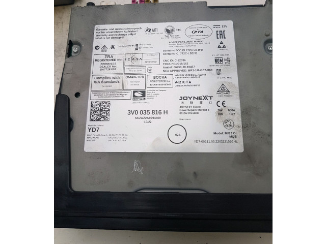 Радио/ проигрыватель CD/DVD / навигация 655919606IZY, X0-3327P Skoda Scala