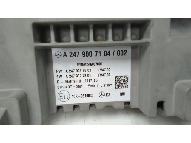 Дисплей    A2479007104   Mercedes-Benz A W177