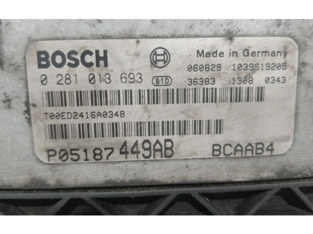 Řídící jednotka 5187449AC, 0281013693   Dodge Caliber 2007