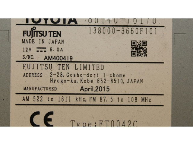 Pojistková skříňka 8614076170, 8614076170 Lexus CT 200H 2015