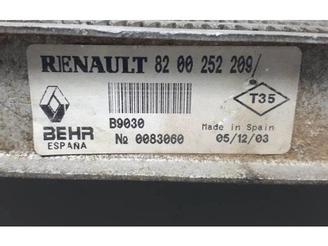 Интеркулер  8200252209, B9030   Renault Clio II 