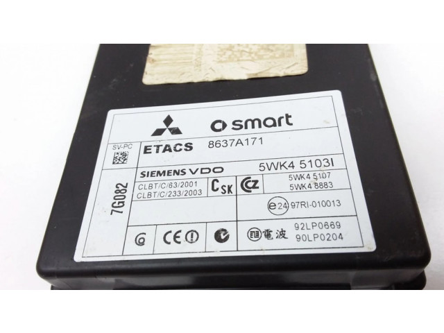 Блок управления 8637A171, 5WK45103I Mitsubishi Colt