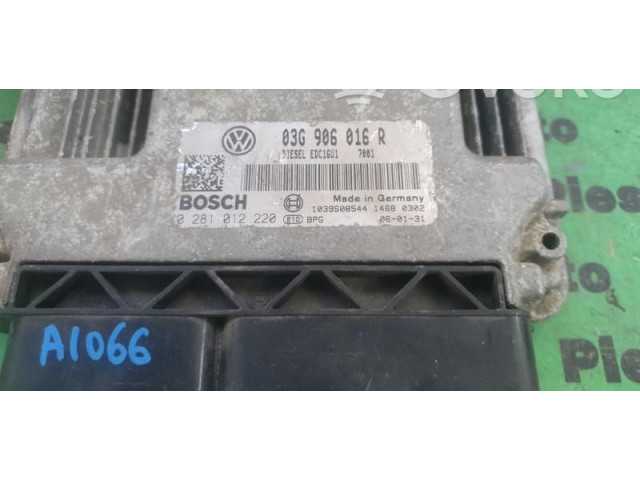 Блок управления двигателем Блок управления 0281012220, 03G906016R   Volkswagen Golf Plus