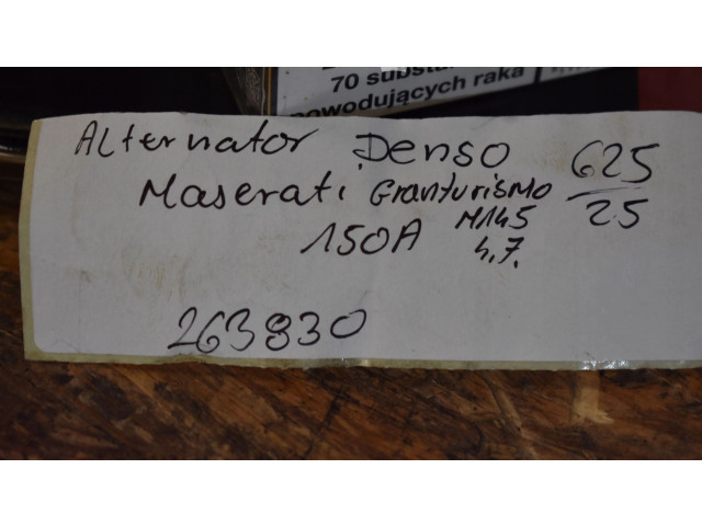 Генератор 263830 Maserati GranCabrio M145