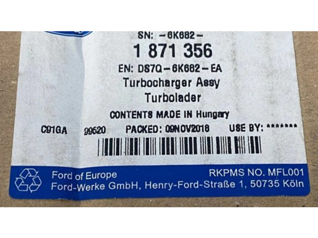 Turbodmychadlo Турбина 53031015184, 59001192061 Ford Mondeo MK V 2.0