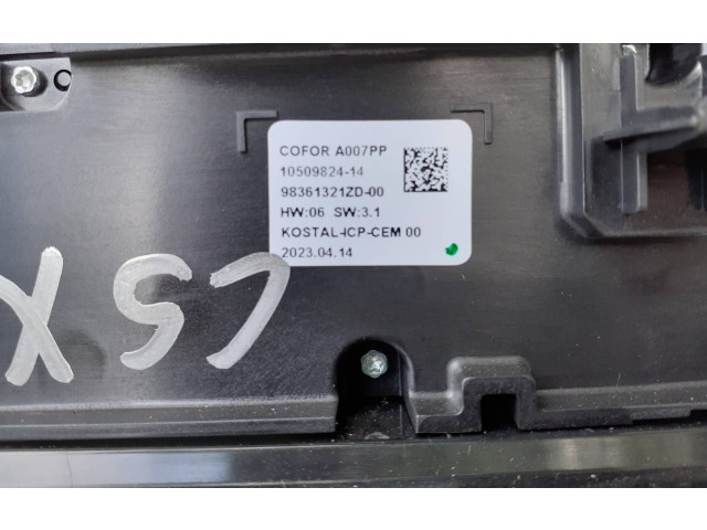 Блок управления климат-контролем 98361321ZD, 1050982414 Citroen C5 X