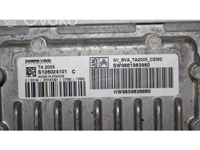 Блок управления коробкой передач 9661983980, S126024101C   Citroen C8