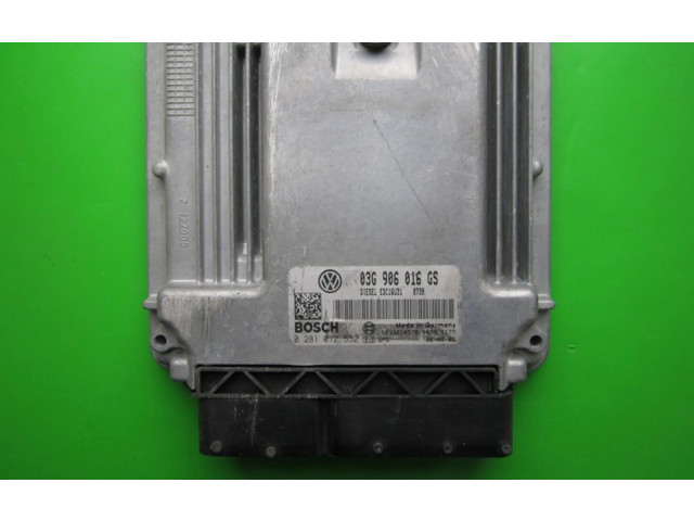 Блок управления двигателем Блок управления 03G906016GS, 0281012552 Skoda Superb B5 (3U)