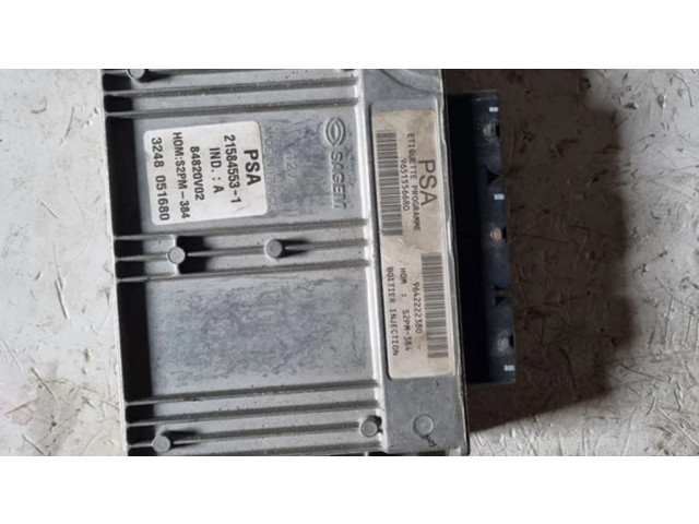 Блок управления двигателя 9651556680, 9642222380 Citroen C2