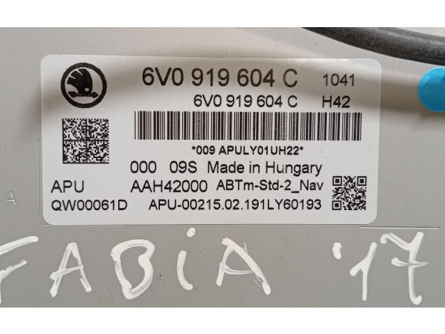 Панель приборов 6V0919604C, 6V0919604C   Skoda Fabia Mk3 (NJ)       