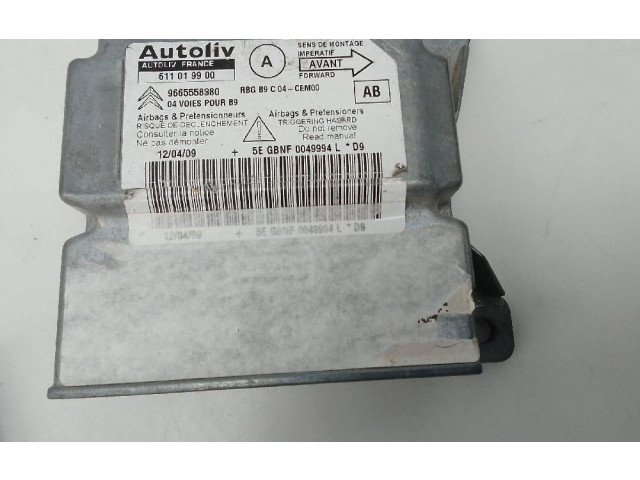 Блок подушек безопасности 9665558380 Citroen Berlingo