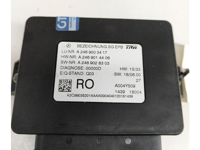 Блок управления заднего тормоза (EMF) A2469003417, A2469014406   Mercedes-Benz GLE (W166 - C292)