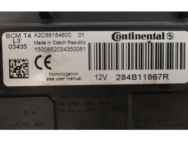 Блок комфорта 284B11867R   Renault Clio III   